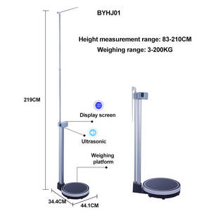 प्रत्यक्ष बिक्री मैनुअल ऊंचाई माप स्मार्ट वजन और ऊंचाई मापने वाली मशीन - Product Image 2