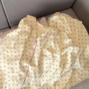 ชุดนอนแขนยาวผู้หญิงและเด็กผู้หญิงแบบขายส่ง น่ารักสไตล์เกาหลี สำหรับใส่สบายๆ ที่บ้านและใส่ในช่วงกลางวัน - Product Image 4