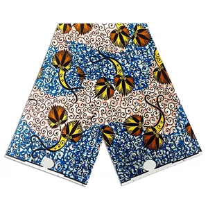 Neue Designs Ankara Stoff Baumwolle Tissu Pagne Africa ine Pagne Wachs Africain Ankara Wachs Druck Lieferant 6 Yards