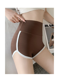 Pants Shorts With Contrast Color Safety Pants for Women's Hip Lift Outwear <b>Thin</b> Fit Suitable for Sports Underlay - Product Image 5
