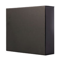 Boîte de présentation magnétique noire personnalisée, lamination mate, matériaux recyclés, insert en mousse de précision pour les cadeaux d'entreprise électroniques