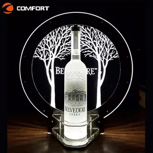 OEM VIP Acryl Nachtbar LED Wein Wodka Whisky Led Flasche Display Glorifier
