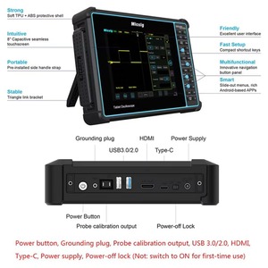 Oscilloscope automobile Micsig SATO1004 100 MHz 4 canaux 1GSa/S, tablette numérique portable avec valise - Product Image 3