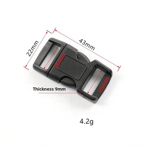 Boucle de <span class=keywords><strong>sac</strong></span> à main en plastique réglable, durable, légère, tendance, classique, profilée, à dégagement rapide, pour bagages - Product Image 2