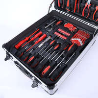 Ensemble d'outils à main de 499 pièces, coffret en aluminium rigide à quatre couches, kit de quincaillerie OEM pour la réparation automobile, l'atelier à domicile