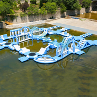 Parc aquatique gonflable commercial CEYU pour l'extérieur, grande piscine flottante, jeu d'obstacles aquatiques pour la mer, en vente