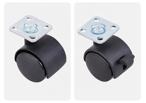 Moderne 30mm Nylon Möbel Rollen mit Bremse 1,2 Zoll Ersatz rolle für Wohnzimmer Esszimmer Küche Schlafzimmer - Product Image 6