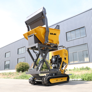 Livraison gratuite, livraison rapide, mini-dumper chenillé chinois 500 kg 800 kg, mini-dumper hydraulique pour travaux agricoles et de construction, petit dumper de jardin - Product Image 2