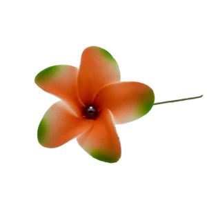 Fleurs en forme de tête de mousse EVA, design hawaïen, avec perle au centre, pour décoration de fête de mariage, pour femmes et filles, nouvelle collection 2020 - Product Image 3