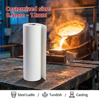 1260 ° Papier en fibre céramique C 47% Al2O3 pour joint de four - Faible K 0.08W/mK & ISO9001 Grands projets