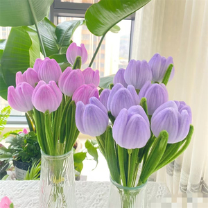Limpiapipas al por mayor, tulipanes terminados, varillas retorcidas hechas a mano, decoración floral para el hogar, suministros para floristerías - Product Image 2