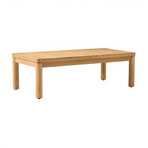 Sofá de jardín de teca para exteriores, muebles de madera resistentes a la intemperie, conjunto de jardín de 3 plazas, madera maciza - Product Image 5
