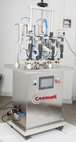 Machine de remplissage semi-automatique à 4 têtes PLC pour diffuseurs de parfum en verre, huiles essentielles et colognes