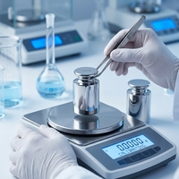 Poids d'étalonnage en acier inoxydable 304, 1 mg-2 kg, ensemble de poids standard de laboratoire, vérification de précision