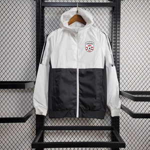 Veste coupe-vent à capuche de haute qualité pour le football, veste d'entraînement de football pour équipe, coupe-vent chaud et imperméable avec LOGO - Product Image 3