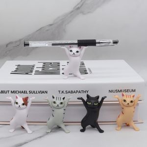 ألعاب قطط صغيرة مزينة لطيفة من الكارتون Kawaii ، شخصيات قطط 5 من كلوريد البولي فينيل - Product Image 5