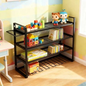 Utility Racks <b>Tool</b> <b>Storage</b> Rack 3 Floors Standing Type Black Multi-purpose Portable Moisture-proof - Product Image 3