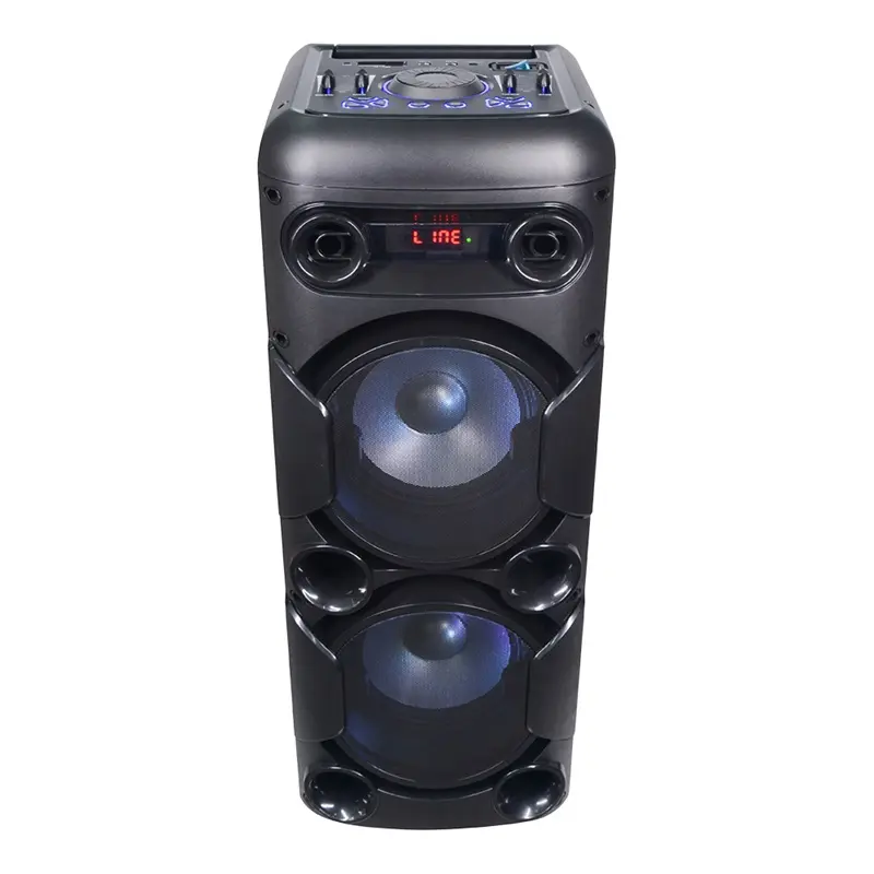 Temeisheng alto-falante com luz piscante, equipamento de som/amplificadores/caixa de som sem fio profissional