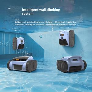 Robot Pulitore Automatico per Piscine e Laghetti, Macchina per Pulizia del Fondo con Aspirazione Subacquea, Aspirapolvere per Polvere e Sporco - Product Image 3