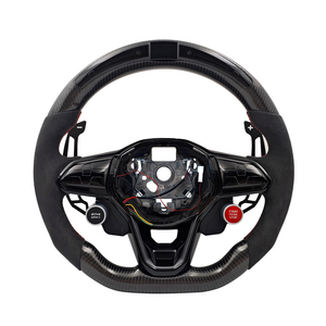 <span class=keywords><strong>Volante</strong></span> Deportivo de Fibra de Carbono con Botón de Encendido Magnético y LED para Volkswagen VW <span class=keywords><strong>Golf</strong></span> 8 MK8 R 6 7 MK6 MK7 <span class=keywords><strong>GTI</strong></span> Passat CC B7 - Product Image 1