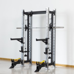 Harga pabrik multifungsi rak rangka jongkok uniseks Smith kandang daya pelatih tugas berat rak jongkok Power Cage - Product Image 6