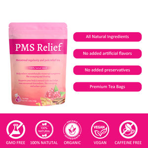 Tisane à base de plantes de marque privée Tisane rouge feuille de framboisier période thé en relief pms - Product Image 3