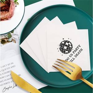 50 serviettes <span class=keywords><strong>de</strong></span> fête jetables avec citation amusante « DO US PARTY TILL DEATH » pour <span class=keywords><strong>la</strong></span> décoration <span class=keywords><strong>de</strong></span> table <span class=keywords><strong>de</strong></span> mariage, <span class=keywords><strong>de</strong></span> fête prénuptiale ou <span class=keywords><strong>de</strong></span> enterrement <span class=keywords><strong>de</strong></span> vie <span class=keywords><strong>de</strong></span> jeune fille - Product Image 2
