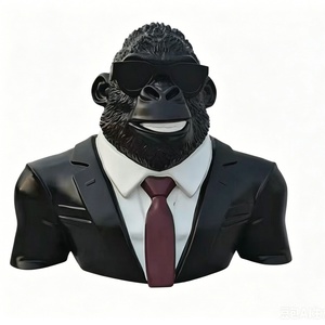 Estatua Decorativa de Celebridad Negra Tallada a Mano, Hecha a Medida, Impermeable, de Material Ecológico, Tamaño Humano, en Venta - Product Image 1