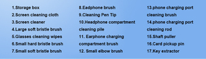 Kit de nettoyage électronique tout-en-un avec spray nettoyant pour écran et nettoyant pour ports de charge pour clavier et écouteurs - Product Image 6