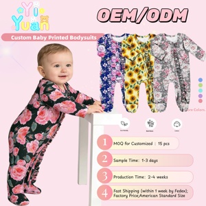 Body de Manga Larga con Estampado Animal para Bebé, Body Personalizado con Estampado de Elefante/Zorro/Cactus para Bebé, Niño/Niña, de 0 a 24 Meses - Product Image 1