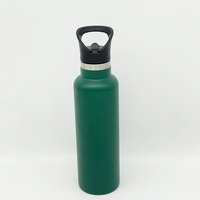 Botella de Agua Chamlign de 650 ml, Libre de BPA, Ecológica, Diseño Deportivo, Acero Inoxidable de Doble Pared, Aislamiento al Vacío, Agarre Ergonómico, Tapa de Plástico