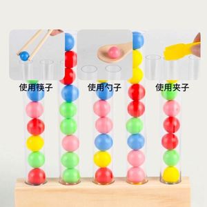 Actividades de Jardín de Infancia, Juguetes de Madera para Niños Preescolares, Cuentas de Madera, Tazones Arcoíris, Juguete Montessori de Madera, Juego de Contar y Combinar - Product Image 5