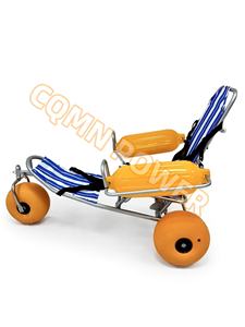 Cadeira de rodas de praia Dobrável Todo o Terreno Praia Sand & Sea Cadeira de Mobilidade 3-em 1 Pneus de Balão Resistente à corrosão - Product Image 3