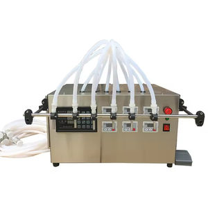 Mekanik içecekler için şarap, parfüm şişelenmiş su uçucu yağ Quantitativ 6-Head yarı otomatik sıvı dolum makinesi - Product Image 6