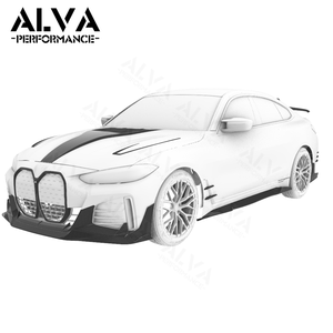 Kits de Carrocería Aerodinámica de Fibra de Carbono Seca <span class=keywords><strong>ALVA</strong></span> X MiW Deign para BMW I4, Parrilla Delantera, Capó - Product Image 1