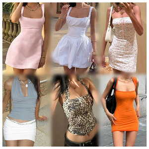 Excedentes y Sobrantes de Camisetas sin Mangas para Dama, Ropa Usada de Mujer, Entrega Aleatoria, Pacas de Ropa de Mujer Barata - Product Image 2