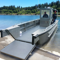Nouveau bateau de luxe en aluminium à console centrale avec cabine pour la famille et le travail, capacité de 6 personnes