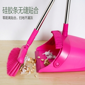 Ensemble <span class=keywords><strong>balai</strong></span> rotatif à 180 degrés <span class=keywords><strong>et</strong></span> pelle à poussière pliable anti-vent avec peigne de nettoyage, kit <span class=keywords><strong>balai</strong></span> <span class=keywords><strong>et</strong></span> pelle pour le nettoyage des sols domestiques - Product Image 1