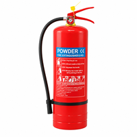 Extincteur à poudre sèche ABC 9 kg portable avec manomètre, équipement de lutte contre l'incendie pour la maison et l'industrie