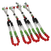 Bijoux religieux islamiques, tasbih, chapelet, perles de prière, cadeau de prière musulman, bracelet en cristal de verre de 10 mm, collier