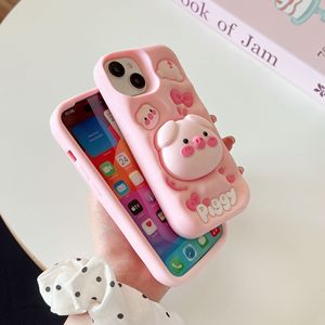 Trending Cute Piggy <span class=keywords><strong>Pop</strong></span>-up <span class=keywords><strong>Socket</strong></span> Stand Phone <span class=keywords><strong>Case</strong></span> para <span class=keywords><strong>iPhone</strong></span> 17 <span class=keywords><strong>Pro</strong></span> Max 16/15/14/13/<span class=keywords><strong>11</strong></span>/12 Labubu Design para mujeres y niñas - Product Image 4
