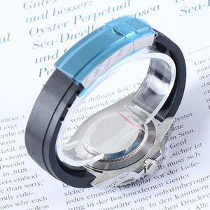 Montre automatique mécanique sans logo NH35 Sub avec cadran date, mouvement en cristal saphir, étanche 10 bars, bracelet en caoutchouc, montre de luxe pour homme - Product Image 5