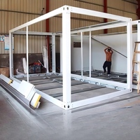 Estructura de Casa Contenedor Prefabricada, Acero Galvanizado en Caliente, Resistente a la Oxidación, Diseño Moderno para Hoteles y Villas