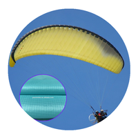 Tissu de parachute et de parapente à la conduite, revêtement en silicone 100% polyester, ripstop, ballon