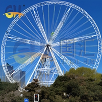 Grande Roue de Ferris de 128 m pour l'extérieur, équipement de manèges de parc d'attractions pour les attractions touristiques et sites panoramiques