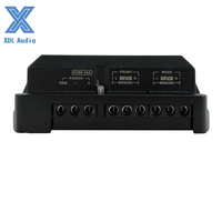 Mini amplificateur de classe D 100W * 4CH avec croisements et égaliseurs Style brésilien moulé sous pression pour système audio de voiture XDL-100.4DA 9V-15V