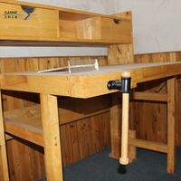 Établi pliable portable à deux tiroirs en bois de bouleau et d'hévéa État neuf pour le travail du bois et des bijoux sur la table