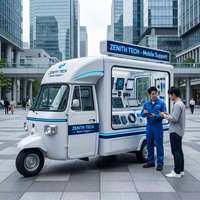 Remorque à café spécialisée en acier inoxydable, montage facile – Magnifique entreprise de bubble tea rose. Lancez des entreprises mobiles à faible risque