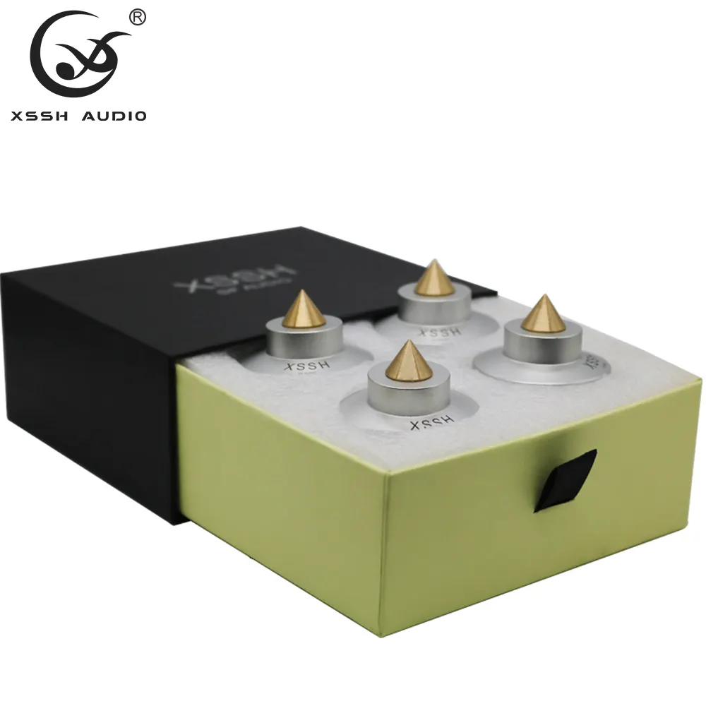 Peningkatan Kualitas Studio Paduan Aluminium Solid Aksesori Speaker Spike Stand YIVO XSSH Audiophile HIFI Bantalan Peredam Kejut
