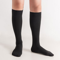 Chaussettes de compression médicale respirantes en Spandex/Nylon pour varices, couvrant les orteils, 15-21 mmHg